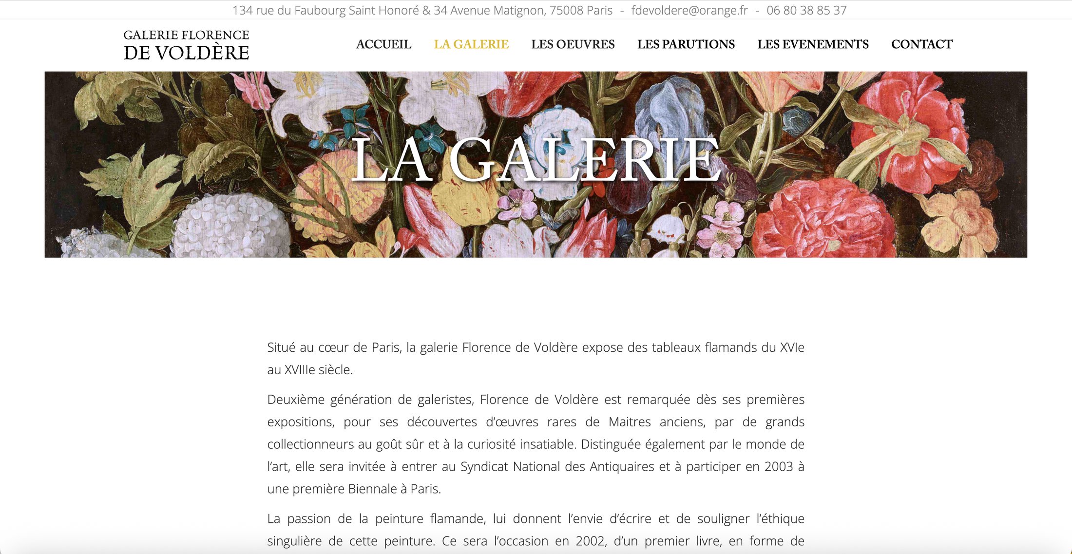 Galerie Florence de Voldère