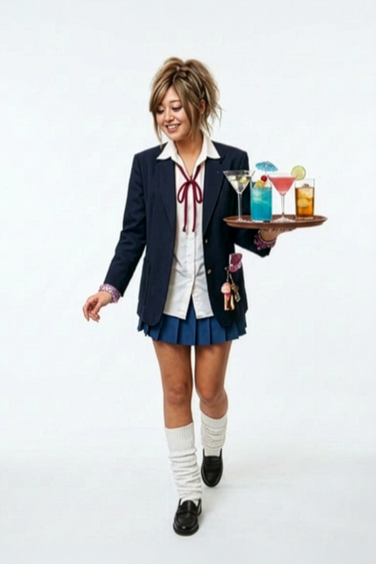 Gogo, uniforme serveur et serveuse